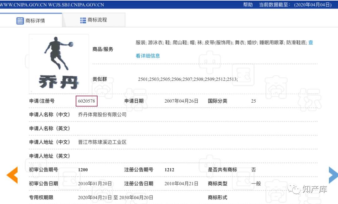 乔丹最新商标权,乔丹体育败诉商标为什么被保留