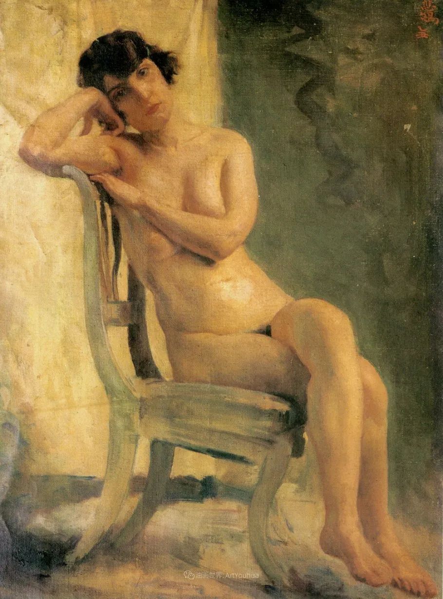 徐悲鸿先生的巨幅油画愚公移山,徐悲鸿中国现代画之父