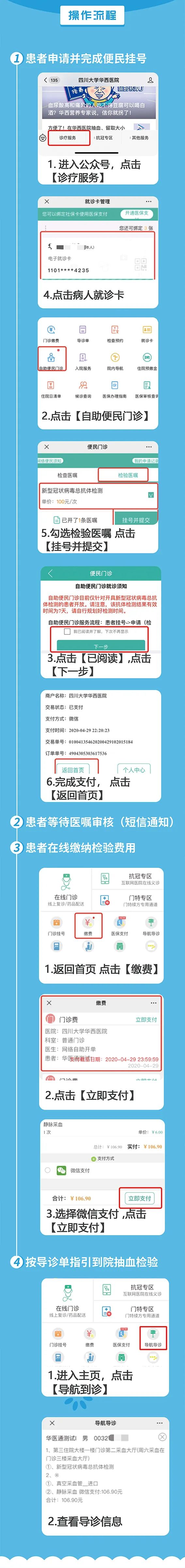 华西医院全科门诊可以开哪些检查,华西的便民门诊可以预约ct检查吗