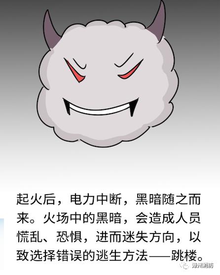 家里发生火灾逃生图,家庭火灾的逃生方法卡通图