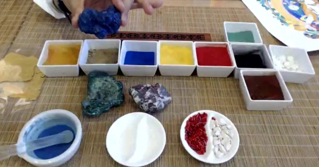 黑金白度母手绘唐卡,手绘白度母唐卡