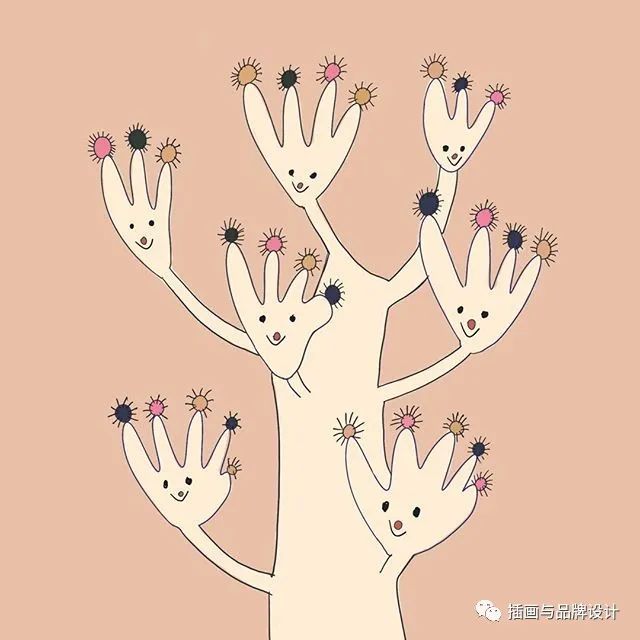 插画丨抽象复古的画面有没有带给你一些童年的回忆呢？