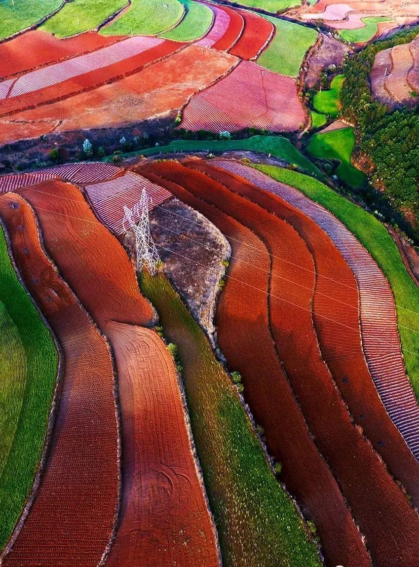 最美东川红土地,用上帝的视角看昆明