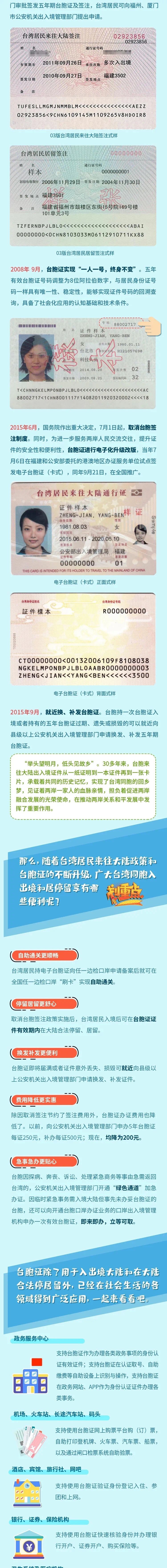 本式台胞证什么时候出,台湾居民换发台胞证