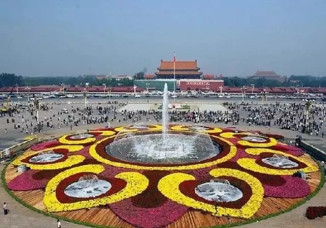 有一种美叫花园庭院,2021年国庆节天安门漂亮花坛图片