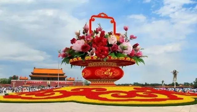 有一种美叫花园庭院,2021年国庆节天安门漂亮花坛图片