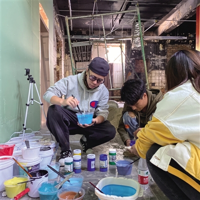 墙壁画网红最新款,百平米壁画图片