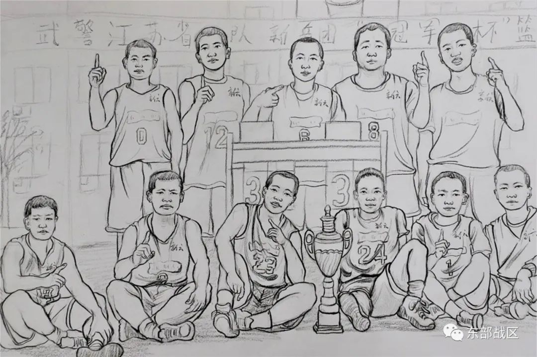 部队插画手绘简单,100张军旅手绘