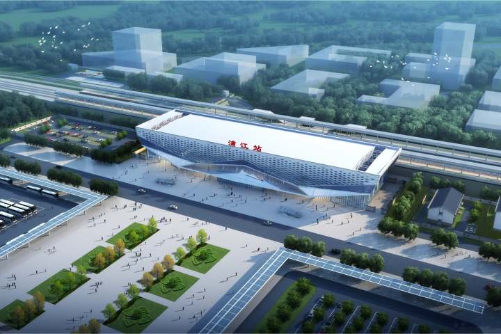 杭温高铁桐庐段新进展,杭温高铁二期浦江段项目部