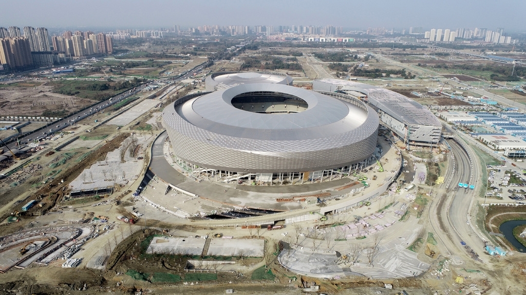 成都第二座专业足球场竣工在即 预计7月底交付使用