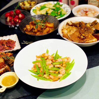 年夜饭腰果芹菜炒虾仁,年夜饭西芹虾仁腰果寓意