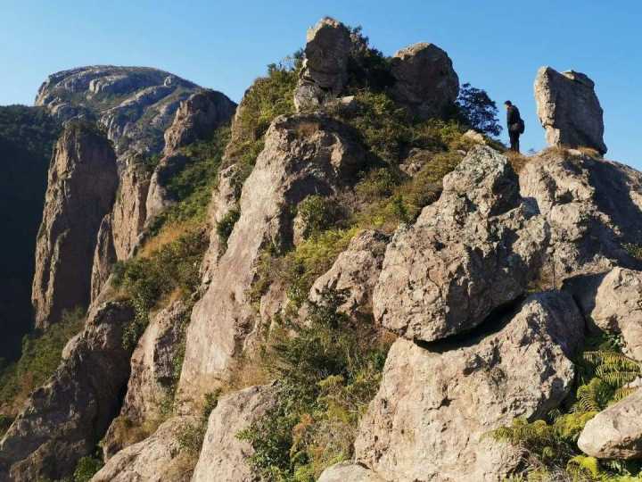 浙江省台州市临海县芙蓉村航拍,浙江临海桃渚芙蓉村全景