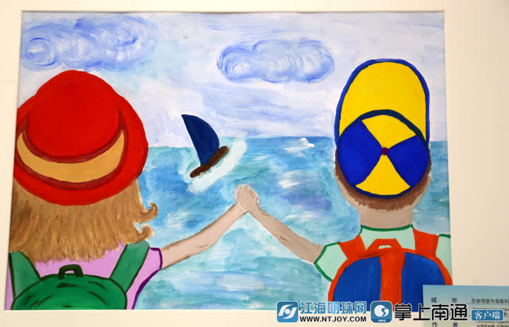 以画为媒激扬青春,以画传情共绘温暖主题画