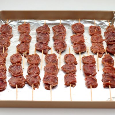 锅圈香辣酥鸡心串,香辣鸡心串