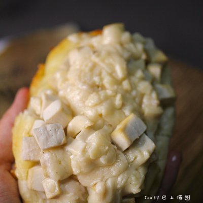 #2021趣味披萨组——芝香“食”趣#冬夜打工人的奶豆腐披萨