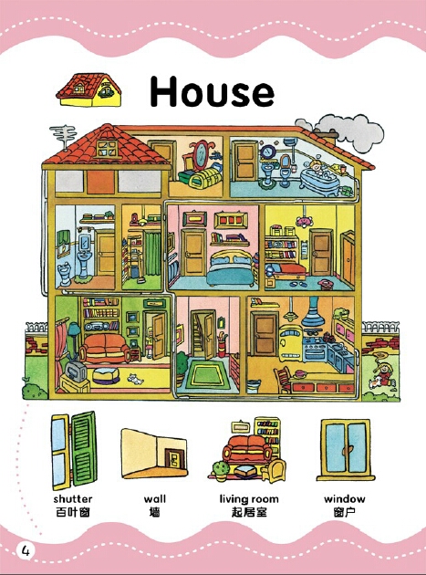洪恩儿童英语图解1000词,孩子学完六册洪恩英语