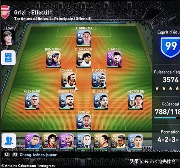 胳膊往外拽，格列兹曼最佳阵容仅一名马竞队友入选