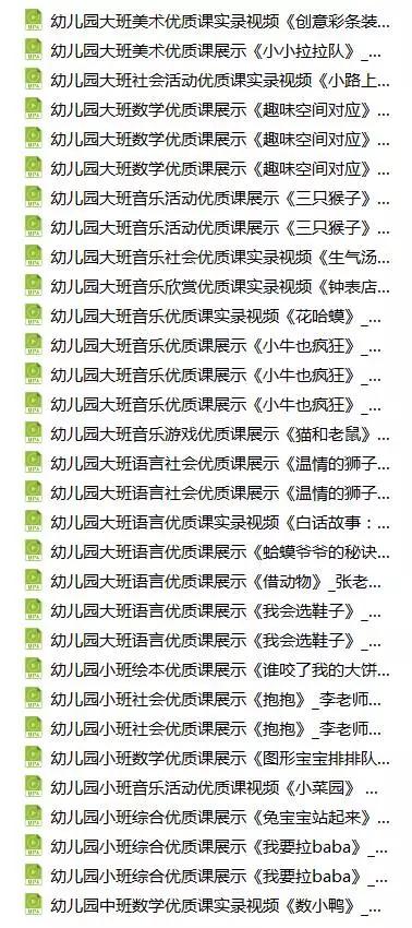 大班幼儿五大领域公开课完整版,幼儿园五大领域公开课视频完整版