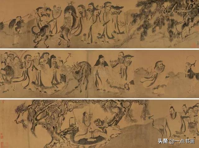 明仇英拍卖60亿的作品,明仇英桃源仙境图临摹