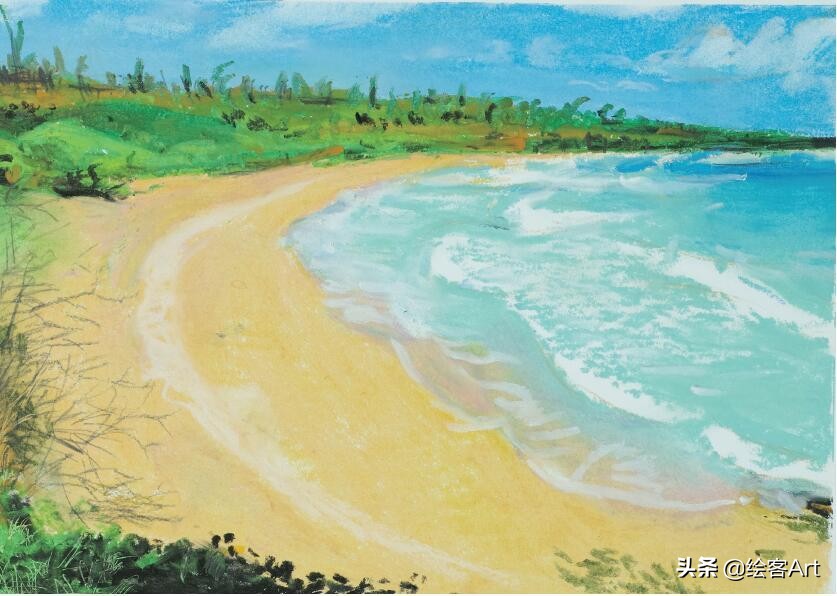 儿童油画棒初学者入门作品,儿童油画棒初学者入门简单出效果