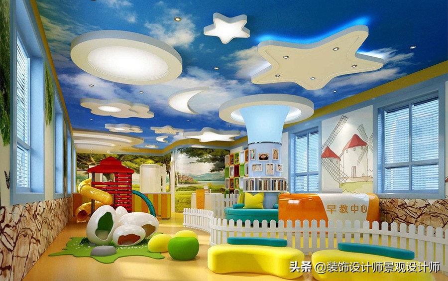 幼儿园课桌椅,幼儿园设计案例效果图