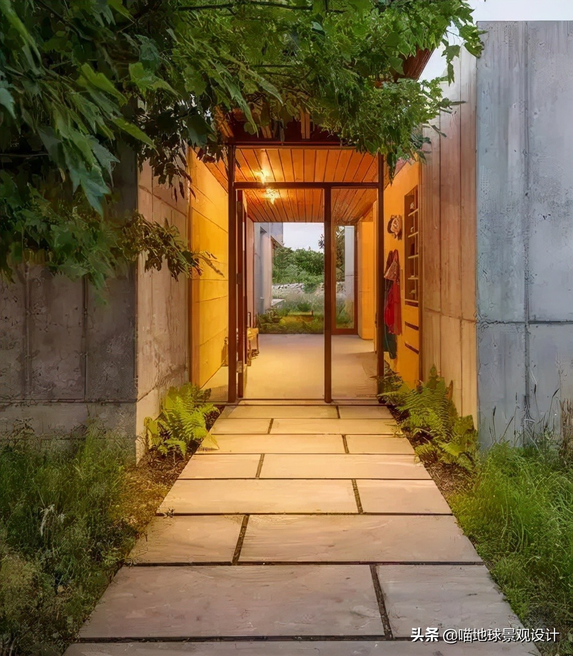 别墅庭院地面透水混凝土,别墅庭院地面铺装材料