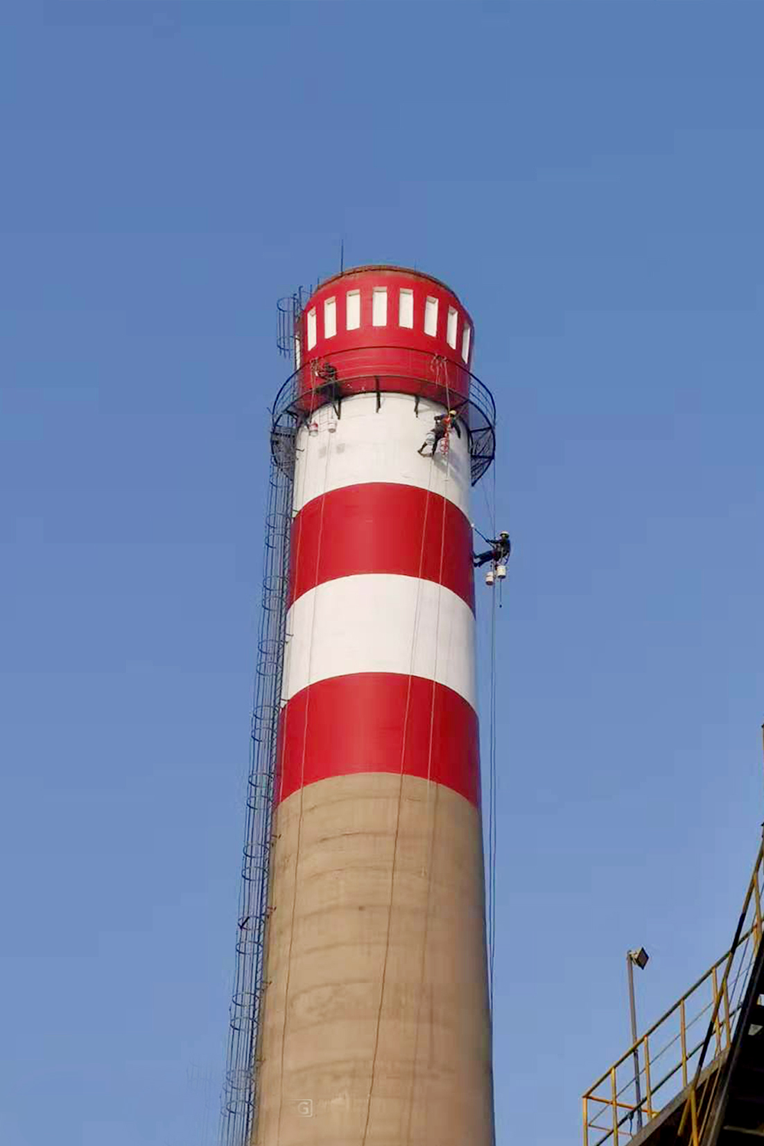 陕西砖烟囱外壁美化,天津砖烟囱外壁美化