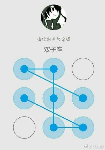 十二星座手势密码摩羯,12星座的专属手势锁屏密码