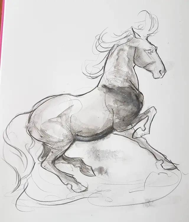 马怎么画简单图画,马怎么画更真实