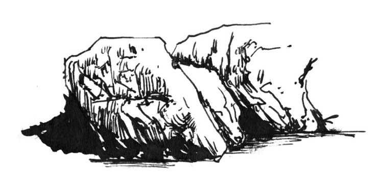 汤问钢笔画石头入门,钢笔画教学步骤视频