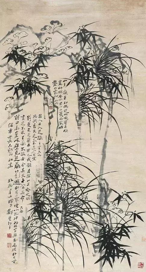 讲解郑板桥兰花画,郑板桥画兰花作品