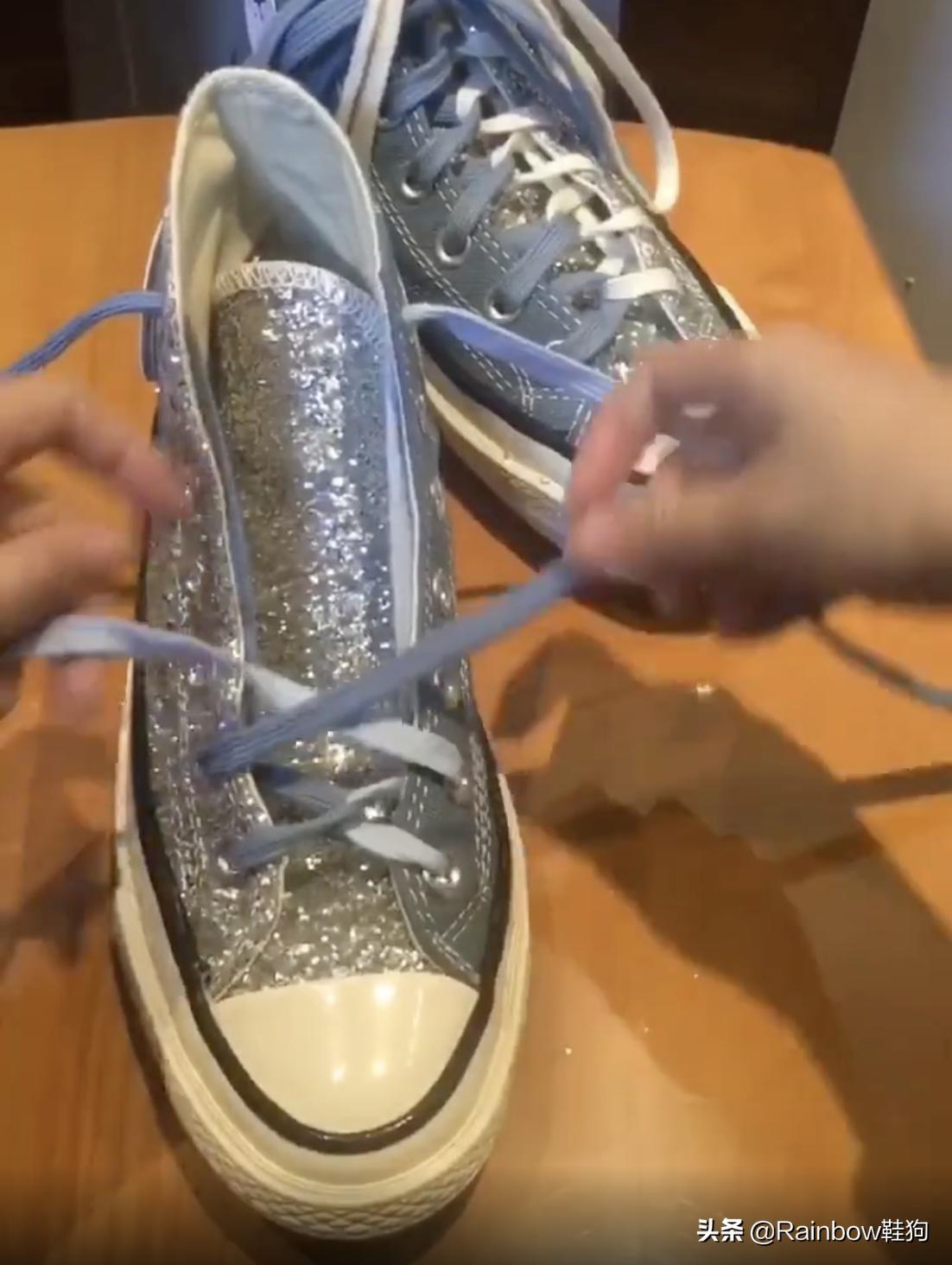 鞋带系法教程aj1蒂芙尼蓝双鞋带,aj1四色鸳鸯鞋带系法教程