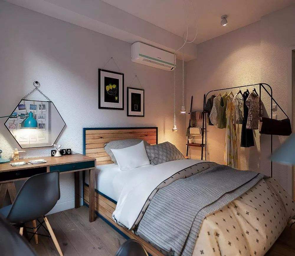 小卧室如何不拥挤,卧室小放不下柜子如何布置