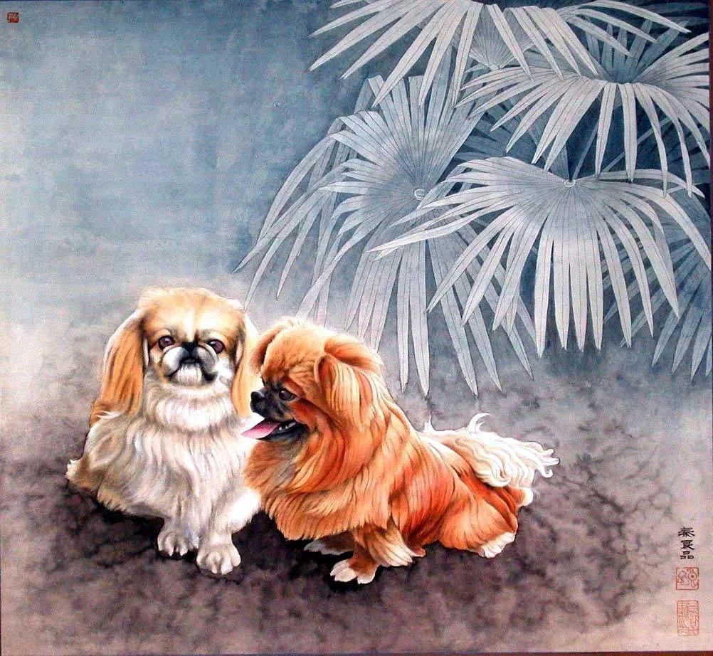 现代工笔重彩人物画,当代工笔重彩人物画