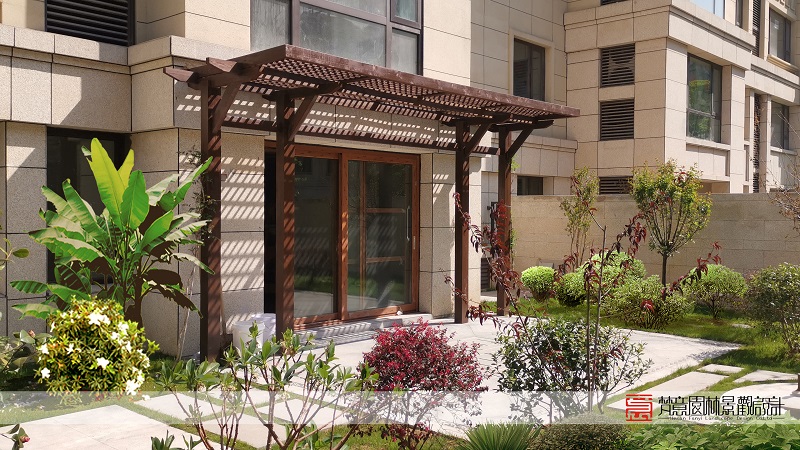 花园设计实景图别墅,花园设计实景案例