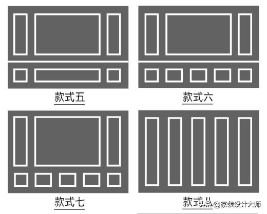 12厘米石膏线装修效果图,2021背景墙石膏线装修风格简单