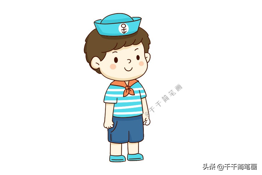 教你画Q版人物,画画手抄报中的q版人物简单教程