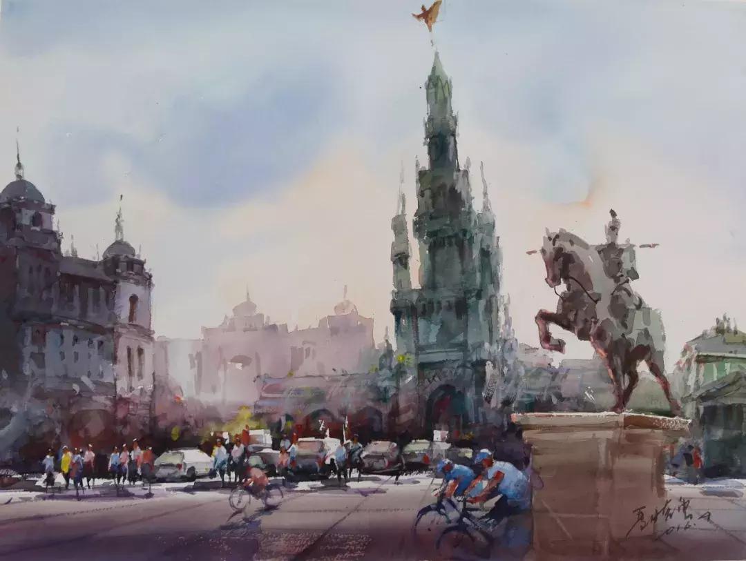 夏晓云水彩画图片,艺展中国油画作品欣赏