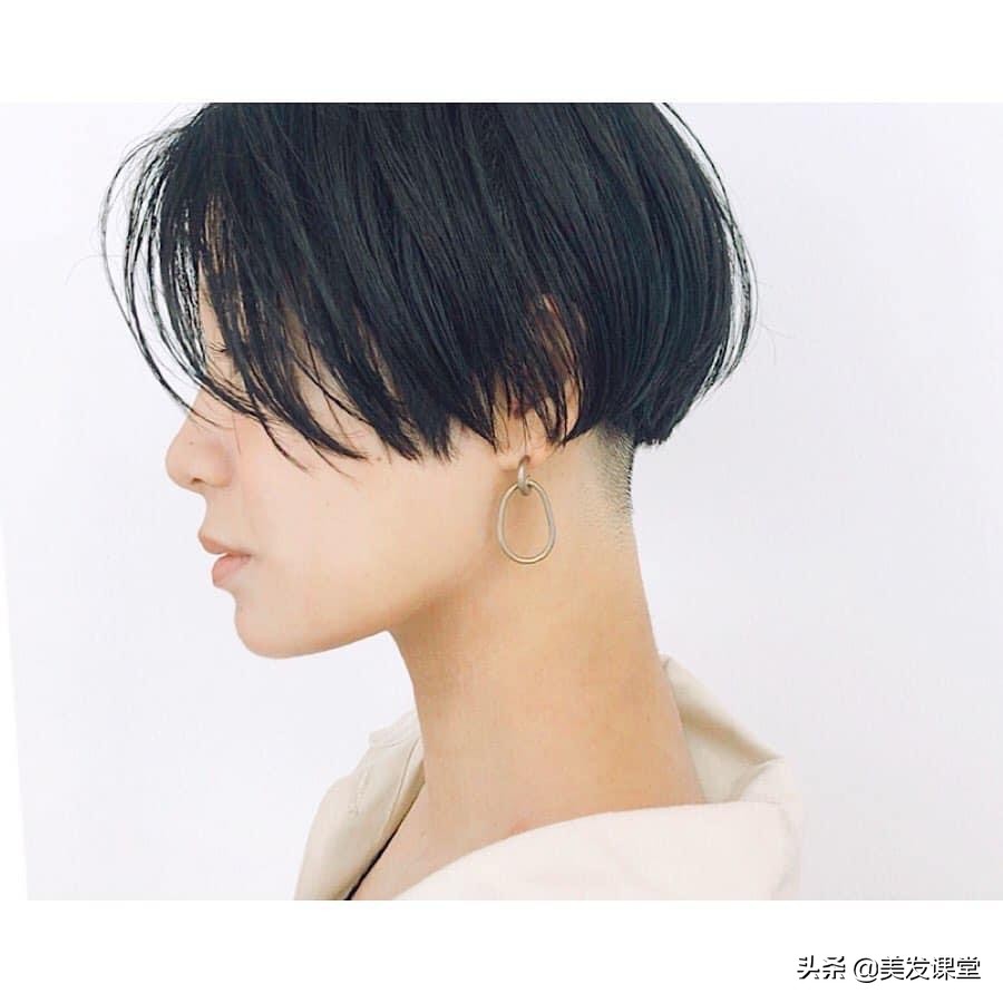 女士潮酷超短发教程自己剪,女士后区超短发修剪全过程视频