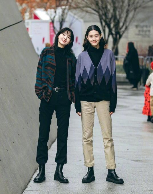 韩系时尚街拍简约优雅高级,韩国西装短裙穿搭