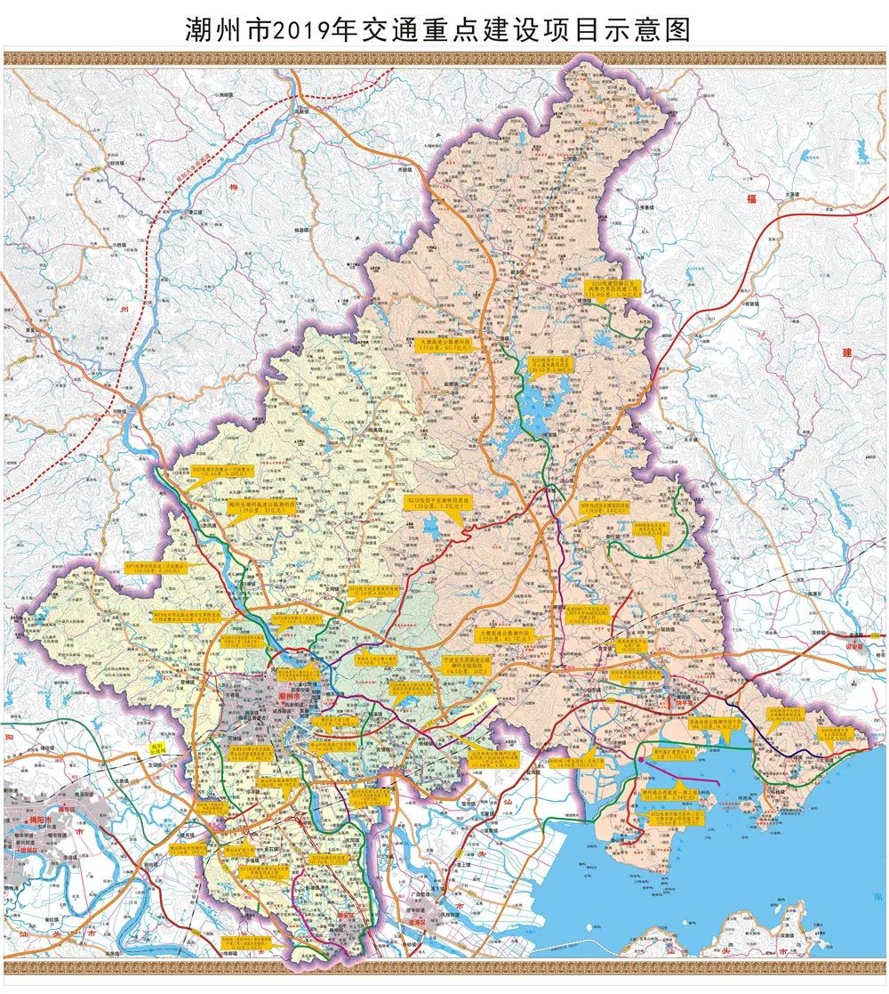 潮州建设规划图,广东潮州交通中心规划