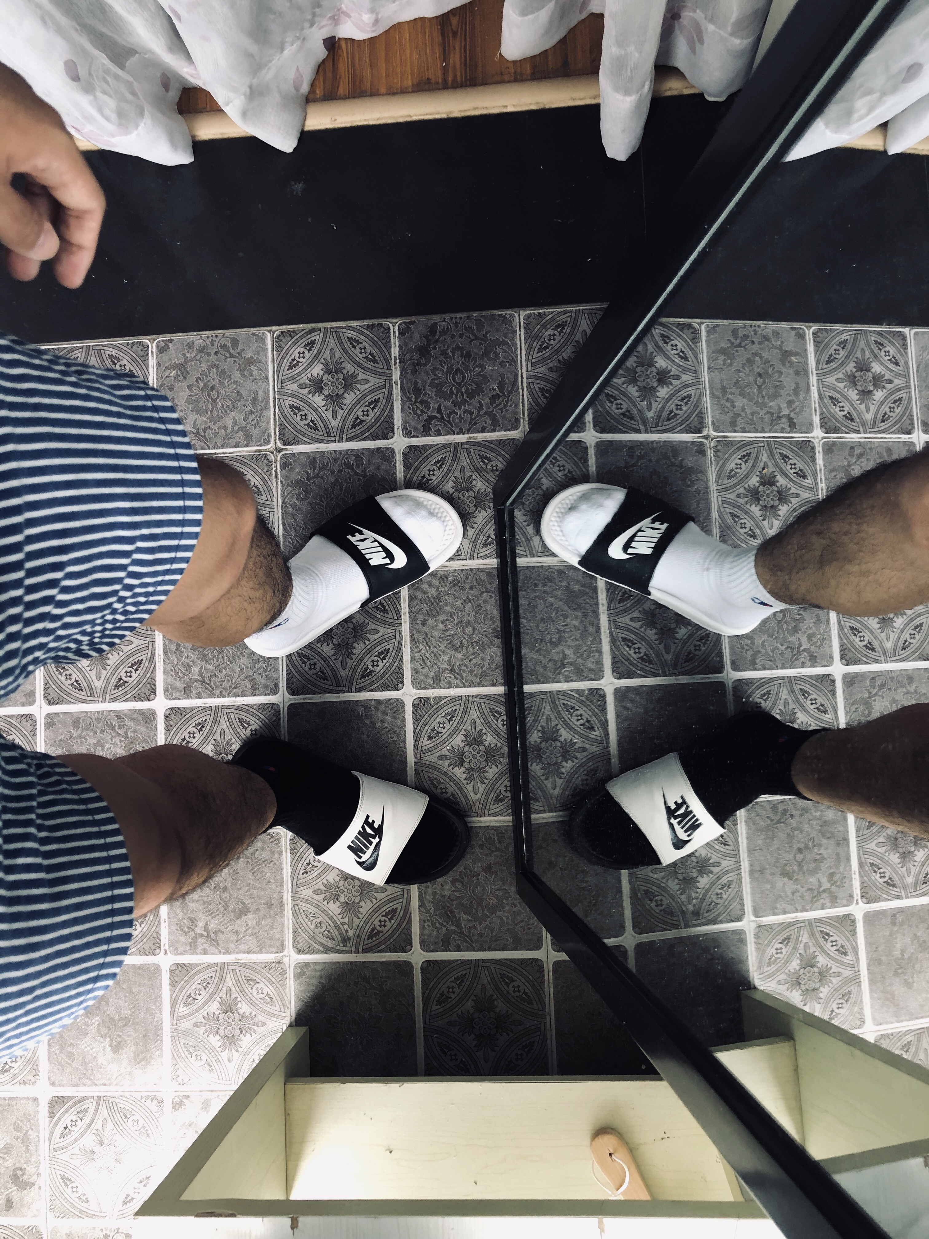 潮男穿搭蓝色牛仔短裤,潮男短裤穿搭