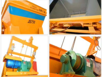 平口强制式混凝土搅拌机,750全自动混凝土搅拌机