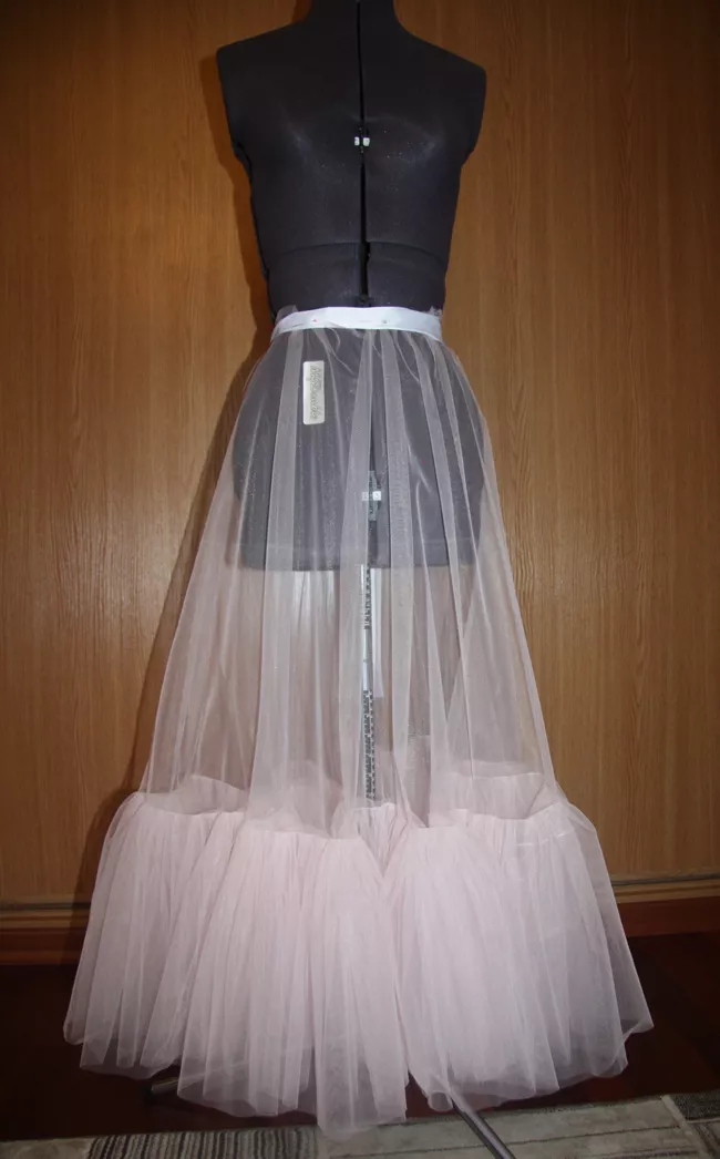 三层雪纺裙制作教程,三层纱裙的做法