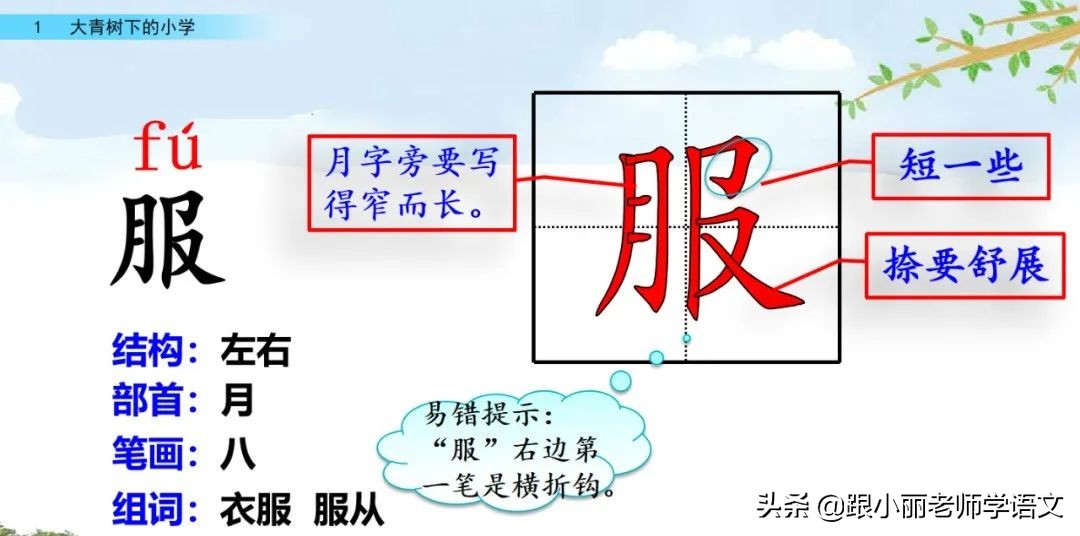 大青树下的小学重要背诵内容,大青树下的小学必会知识点