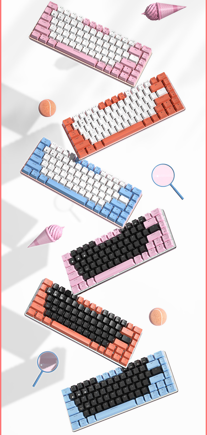 那款好用的小键盘终于出无线款了黑爵AK33分享