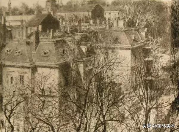 门采尔自画素描高清大图,素描大师门采尔著名作品