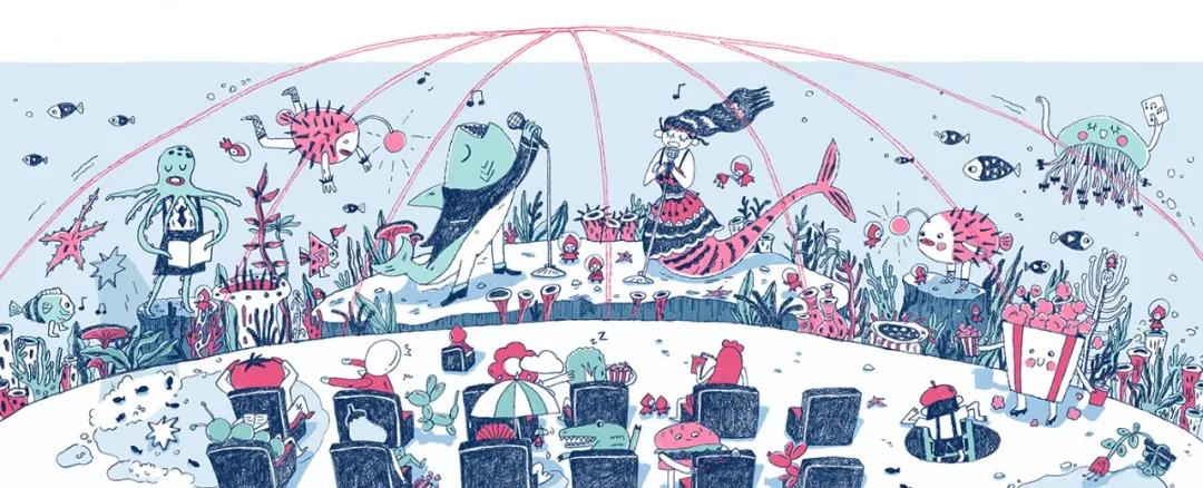 美国纽约视觉艺术学院插画,插画毕业展