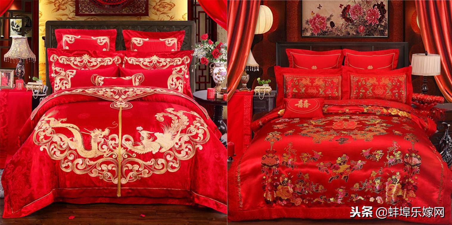 结婚时准备四件套还是八件套？中国红到洋气红只有一步之遥