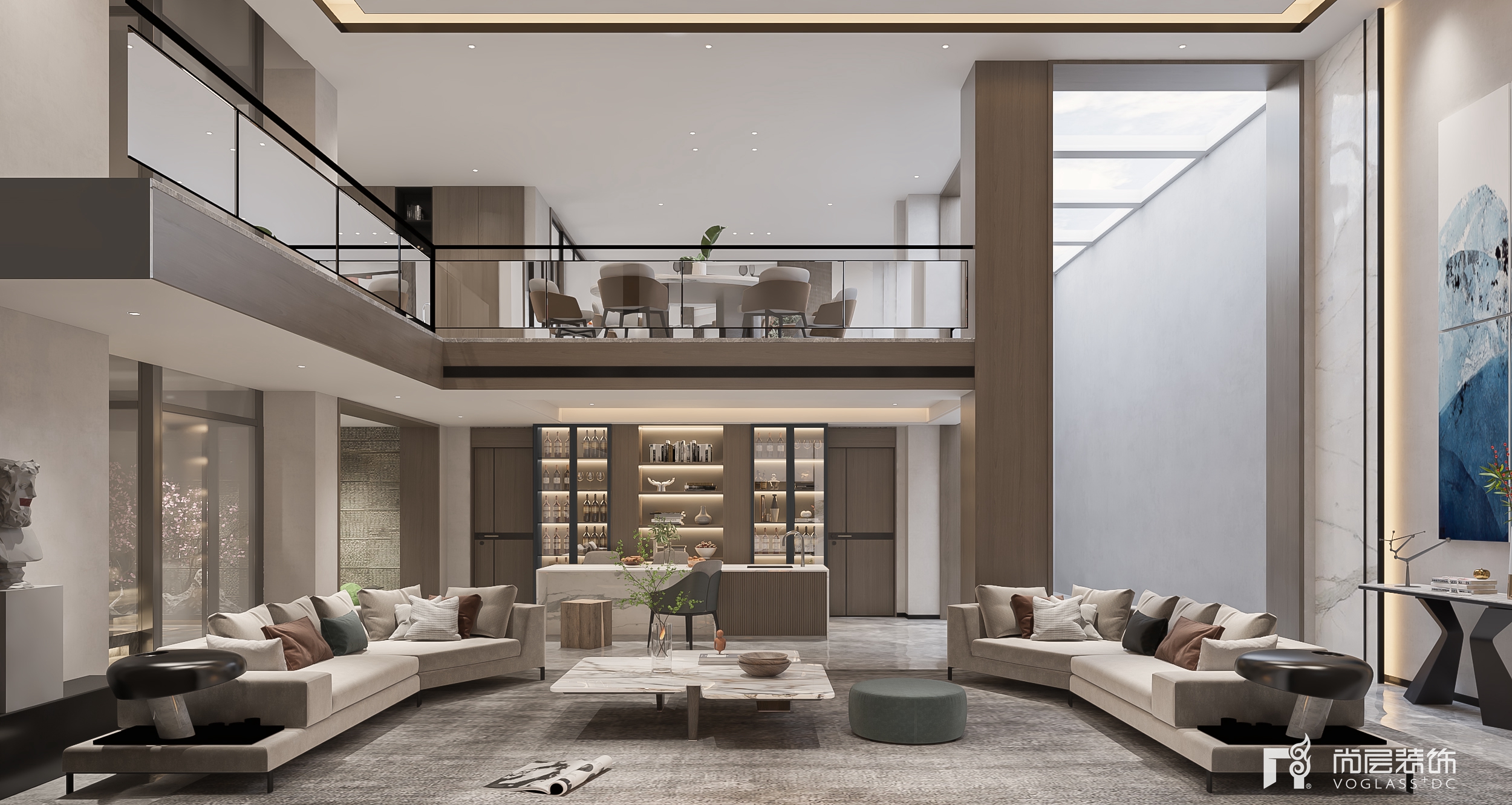 无锡别墅装修设计效果图,无锡简约欧式风格别墅装修设计